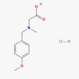 molecular formula C11H16ClNO3 B1419727 [(4-Methoxy-benzyl)-methyl-amino]-acetic acid hydrochloride CAS No. 857018-50-9