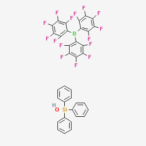 Hydroxy(triphenyl)silane;tris(2,3,4,5,6-pentafluorophenyl)borane