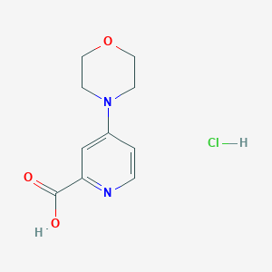 molecular formula C10H13ClN2O3 B1419731 4-吗啉-4-基-吡啶-2-甲酸盐酸盐 CAS No. 66933-70-8