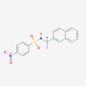 N-[1-(Naphthalen-2-yl)ethyl]-4-nitrobenzene-1-sulfonamide