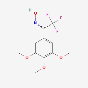 N-[2,2,2-Trifluoro-1-(3,4,5-trimethoxyphenyl)ethylidene]hydroxylamine