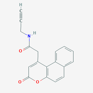 2-(3-Oxo-3H-naphtho[2,1-b]pyran-1-yl)-N-(prop-2-yn-1-yl)acetamide