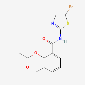 Benzamide, 2-(acetyloxy)-N-(5-bromo-2-thiazolyl)-3-methyl-