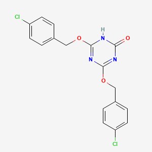 4,6-Bis[(4-chlorophenyl)methoxy]-1,3,5-triazin-2(1H)-one