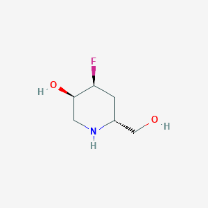 B141974 (3R,4S,6R)-4-Fluoro-6-(hydroxymethyl)piperidin-3-ol CAS No. 158955-61-4