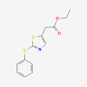 Ethyl [2-(phenylsulfanyl)-1,3-thiazol-5-yl]acetate