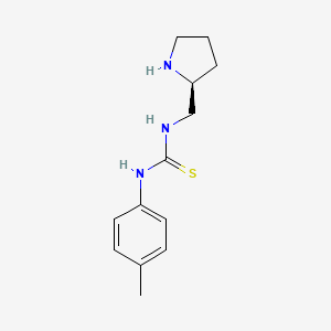 N-(4-Methylphenyl)-N'-{[(2S)-pyrrolidin-2-yl]methyl}thiourea