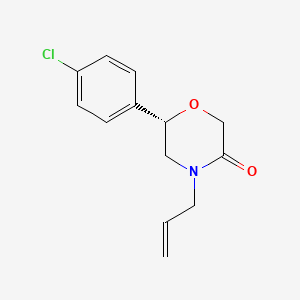 (6S)-6-(4-Chlorophenyl)-4-(prop-2-en-1-yl)morpholin-3-one