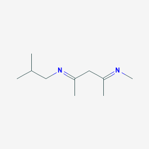 molecular formula C10H20N2 B14197469 (2E,4E)-N~2~-Methyl-N~4~-(2-methylpropyl)pentane-2,4-diimine CAS No. 861402-01-9