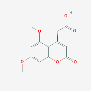 2H-1-Benzopyran-4-acetic acid, 5,7-dimethoxy-2-oxo-