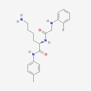 N-(2-Fluorophenyl)glycyl-N-(4-methylphenyl)-L-lysinamide