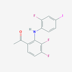 1-[3,4-Difluoro-2-(2-fluoro-4-iodo-phenylamino)-phenyl]-ethanone