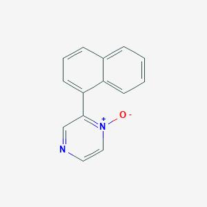 2-(Naphthalen-1-yl)-1-oxo-1lambda~5~-pyrazine