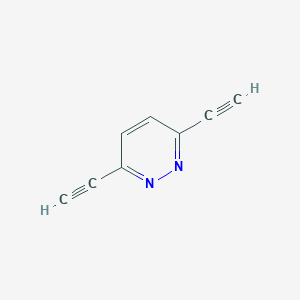 molecular formula C8H4N2 B1419759 3,6-二乙炔基吡哒嗪 CAS No. 160510-67-8