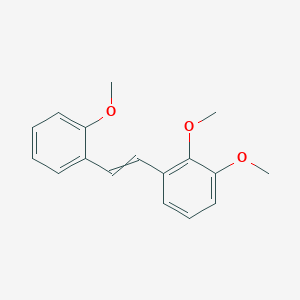 1,2-Dimethoxy-3-[2-(2-methoxyphenyl)ethenyl]benzene