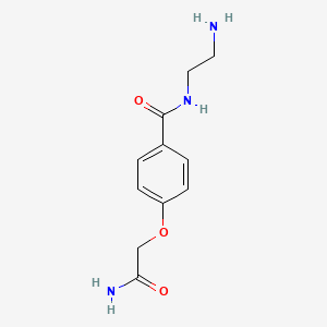 molecular formula C11H15N3O3 B14197637 N-(2-Aminoethyl)-4-(2-amino-2-oxoethoxy)benzamide CAS No. 919772-06-8