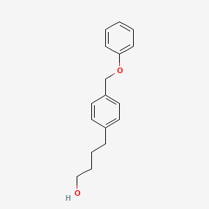 molecular formula C17H20O2 B14197645 4-[4-(Phenoxymethyl)phenyl]butan-1-OL CAS No. 920283-26-7