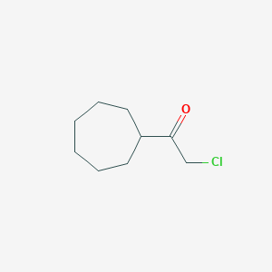 molecular formula C9H15ClO B1419765 2-Chloro-1-cycloheptylethanone CAS No. 54147-46-5