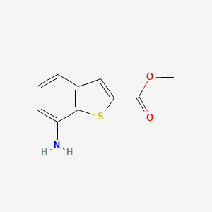 molecular formula C10H9NO2S B1419767 Methyl 7-aminobenzo[b]thiophene-2-carboxylate CAS No. 616238-78-9