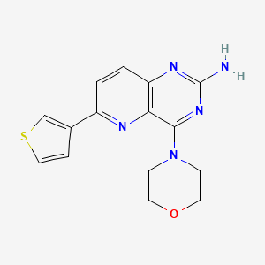 4-(Morpholin-4-yl)-6-(thiophen-3-yl)pyrido[3,2-d]pyrimidin-2-amine