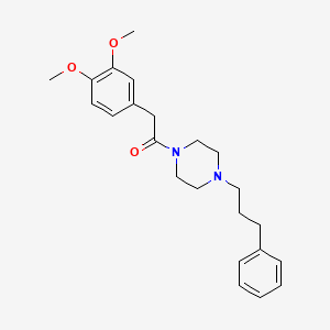 2-(3,4-Dimethoxyphenyl)-1-[4-(3-phenylpropyl)piperazin-1-yl]ethan-1-one