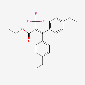 Ethyl 3,3-bis(4-ethylphenyl)-2-(trifluoromethyl)prop-2-enoate