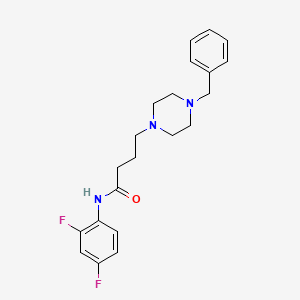 4-(4-benzylpiperazin-1-yl)-N-(2,4-difluorophenyl)butanamide