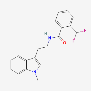 2-(Difluoromethyl)-N-[2-(1-methyl-1H-indol-3-yl)ethyl]benzamide