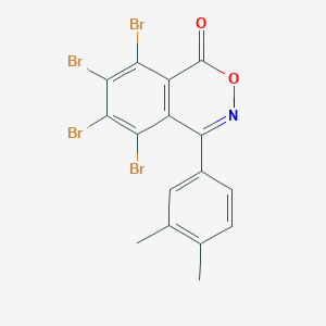 5,6,7,8-Tetrabromo-4-(3,4-dimethylphenyl)-1H-2,3-benzoxazin-1-one