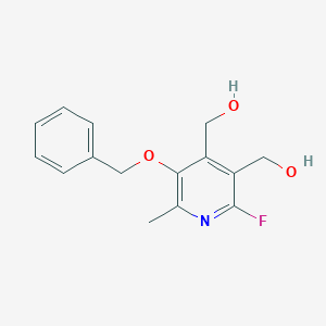 3,4-Pyridinedimethanol, 2-fluoro-6-methyl-5-(phenylmethoxy)-