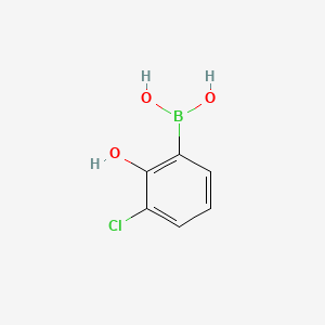 molecular formula C6H6BClO3 B1419787 3-Chloro-2-hydroxyphenylboronic acid CAS No. 951655-50-8