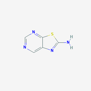 molecular formula C5H4N4S B1419789 Thiazolo[5,4-d]pyrimidin-2-amine CAS No. 920313-61-7