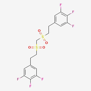 1,2,3-Trifluoro-5-[2-[2-(3,4,5-trifluorophenyl)ethylsulfonylmethylsulfonyl]ethyl]benzene