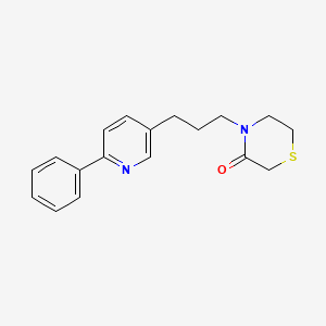 4-[3-(6-Phenylpyridin-3-yl)propyl]thiomorpholin-3-one