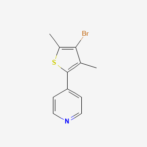 4-(4-Bromo-3,5-dimethylthiophen-2-yl)pyridine