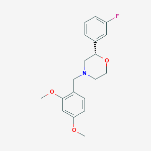 (2S)-4-[(2,4-Dimethoxyphenyl)methyl]-2-(3-fluorophenyl)morpholine