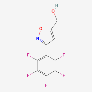 [3-(Pentafluorophenyl)-1,2-oxazol-5-yl]methanol