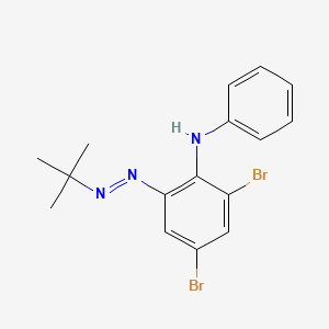 Benzenamine, 2,4-dibromo-6-[(1,1-dimethylethyl)azo]-N-phenyl-