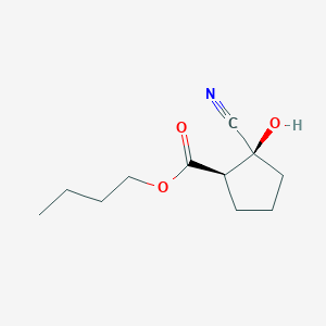 Butyl (1R,2S)-2-cyano-2-hydroxycyclopentane-1-carboxylate