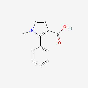 molecular formula C12H11NO2 B1419802 1-甲基-2-苯基-1H-吡咯-3-羧酸 CAS No. 807624-24-4