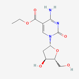 molecular formula C12H17N3O6 B1419803 5-乙氧羰基-2'-脱氧胞苷 CAS No. 1210427-55-6