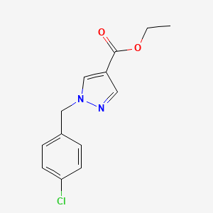 molecular formula C13H13ClN2O2 B1419808 1-(4-氯苄基)-1H-吡唑-4-羧酸乙酯 CAS No. 1094203-15-2