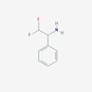 molecular formula C8H9F2N B1419815 2,2-Difluoro-1-phenylethanamine CAS No. 773127-20-1