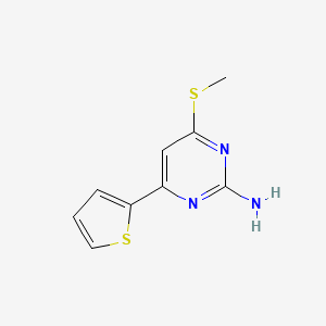 4-(Methylsulfanyl)-6-(thiophen-2-yl)pyrimidin-2-amine