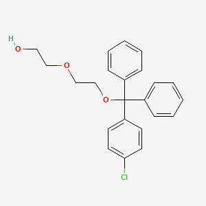 2-{2-[(4-Chlorophenyl)(diphenyl)methoxy]ethoxy}ethan-1-ol