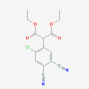 Diethyl (2-chloro-4,5-dicyanophenyl)propanedioate