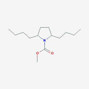 Methyl 2,5-dibutylpyrrolidine-1-carboxylate