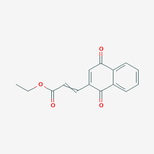 Ethyl 3-(1,4-dioxo-1,4-dihydronaphthalen-2-yl)prop-2-enoate