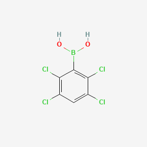molecular formula C6H3BCl4O2 B1419829 (2,3,5,6-Tetrachlorophenyl)boronic acid CAS No. 1310930-82-5