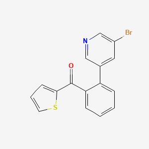 [2-(5-Bromopyridin-3-yl)phenyl](thiophen-2-yl)methanone